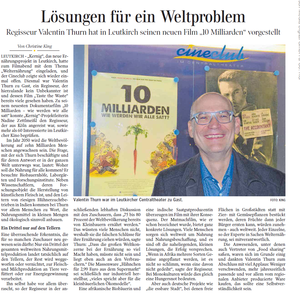 2017_02_17_Schw+ñbische Zeitung_L+Âsungen f++r ein Weltproblem - Valentin Thurn in Leutkirch